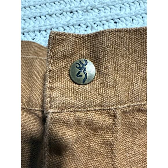 Browning Double Knee Work Pants Mens 38 x 32 Burnt Orange Gray 30212232 FW1803 - Picture 7 of 11
